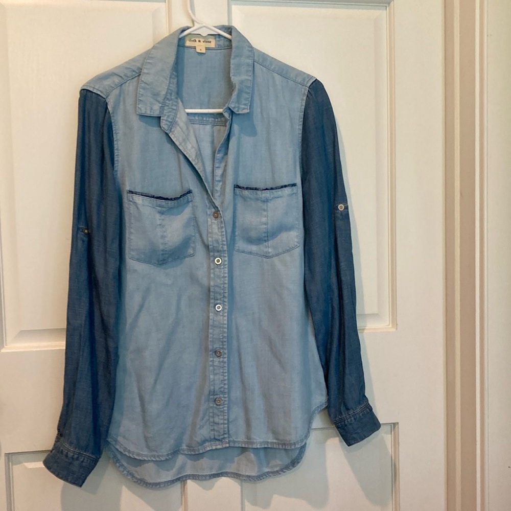 Anthropologie Cloth & Stone Denim shirt